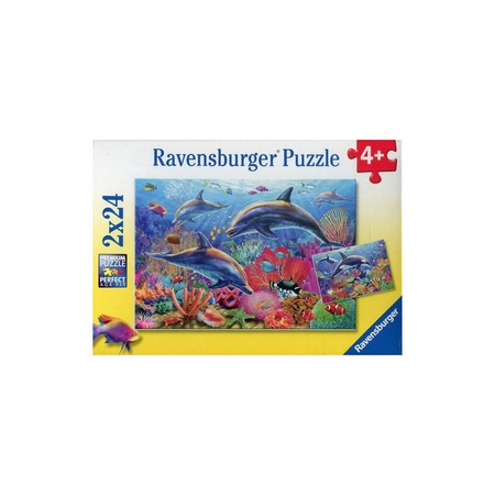 Puzzle ravensburger 2*24el podwodne piękno 090174 ***2