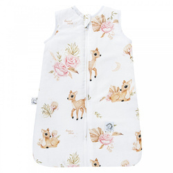 Bambusowy śpiworek niemowlaka mały 0-6m Sarenki 40x60cm 417562