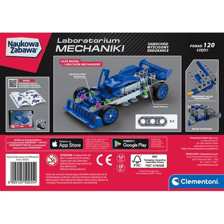 Clementoni Laboratorium mechaniki Auto wyścigowe Endurance 502554