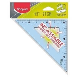 Maped Ekierka Study niełamliwa 21cm 45st. niebieska 457103