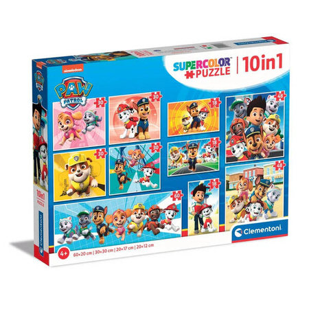 Clementoni Puzzle 10w1 Super Kolor Psi Patrol 202706