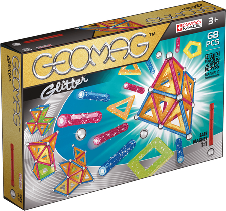 Geomag Glitter Panels Klocki magnetczne 68el 005339