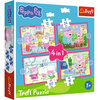 Puzzle Trefl 4w1 Peppa uwielbia przygody 346725