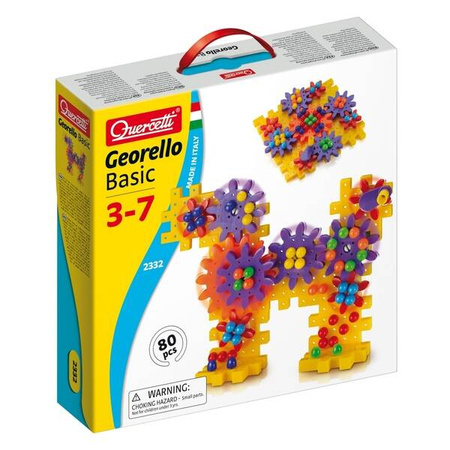 Quercetti Zestaw konstrukcyjny Georelo basic 80el 023327