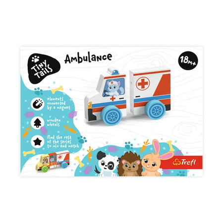 Trefl Zabawka drewniana Magnetic vehicle Ambulans 617870
