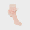 Mayoral rajstopy wizytowe falbanki kolor 28 pale blush rozmiar 6 m