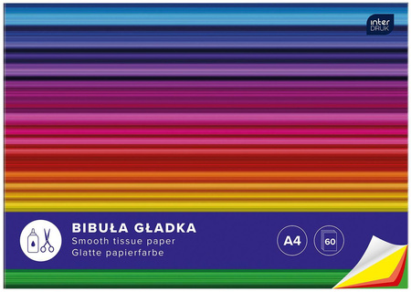 Bibuła gładka w zeszycie a4 60k 235497