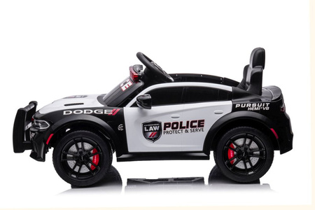 Auto na akumulator Dodge Charger Policyjny biało-czarny 022237