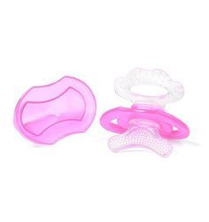 Babyono silikonowy gryzak dla niemowląt różowy 409374