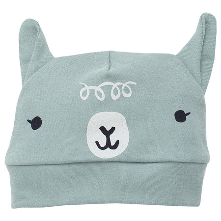 Czapka happy llama 68 zielony pinokio