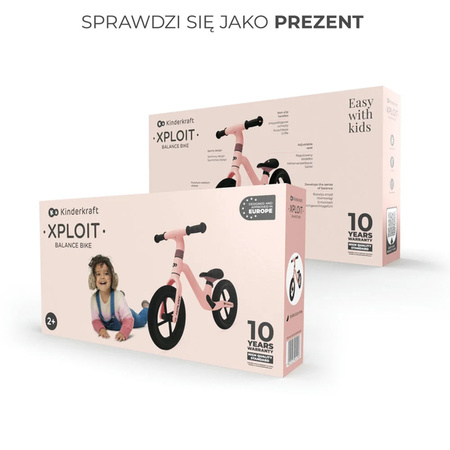 Kinderkraft Xploit kol. różowy 924998 Rowerek biegowy