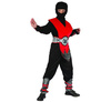 Zestaw Czerwony Ninja (koszula, kaptur, spodnie, ochraniacz, pas) r.110/120cm  671572