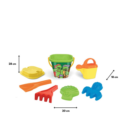 Komplet do piasku 7el Teenage Mutant Ninja Turtles Wader 75042