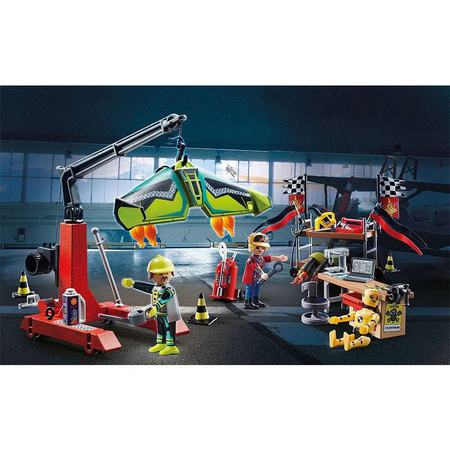 Playmobil 70834 Air Stuntshow Lotniczy pokaz kaskaderski Stacja serwisowa