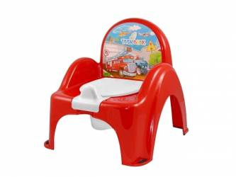 Nocnik krzesełko z pozytywką auta czerwony 010162