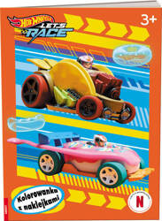 Książeczka HOT WHEELS LET'S RACE KOLOROWANKA Z NAKLEJKAMI 345198