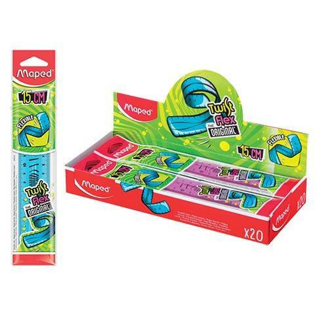 Linijka twist'n flex niełamliwa 15cm maped 