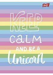 Zeszyt A5 16k linia podwójna dwukolorowa laminowany mix dziewczęcy Unipap 606939