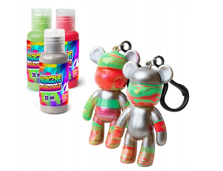 Dumel Magiczne malowanie Misiowe breloczki 306223