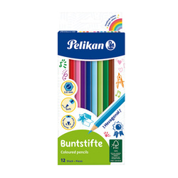 Pelikan Kredki 12kol drewno blister 724007