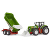 Bruder 03452 Roadmax Traktor z ładowaczem czołowym i przyczepa kiprowana 034528