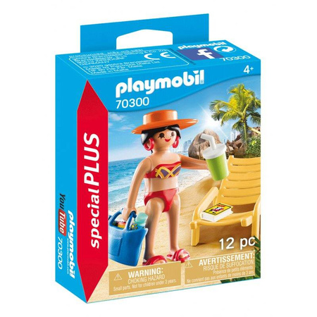 Playmobil 70300 Urlopowiczka z leżakiem