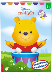 Książeczka DISNEY MALUCH KOLOROWANKA Z NAKLEJKAMI 336226
