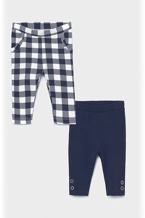 Mayoral komplet 2x leginsy kolor 59 navy  rozm.4-6 m