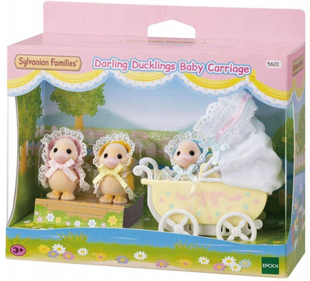 Sylvanian Families 5601 kaczuszki 3szt + wózek 