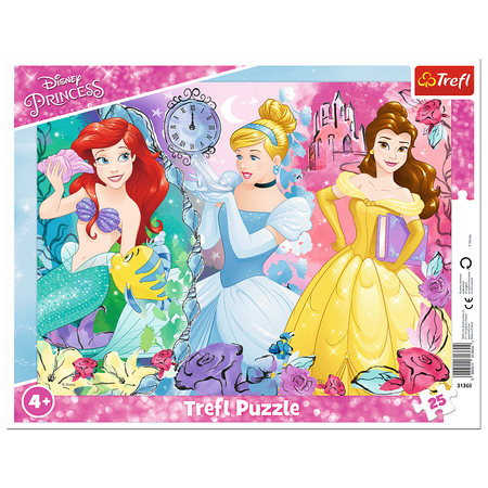 Puzzle trefl 25 ramkowe magiczne księżniczki 