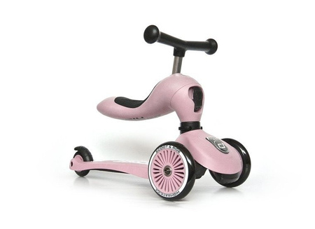SCOOTANDRIDE Highwaykick 1 2w1 Jeździk i hulajnoga 1-5 lat Rose  962704
