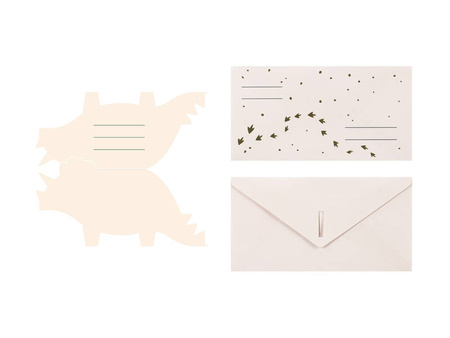 Zaproszenie Triceratops 6szt 028371