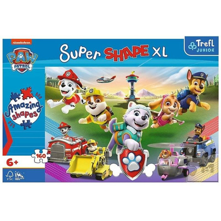 Puzzle Trefl 160 XL Skaczące pieski Paw Patrol 500219