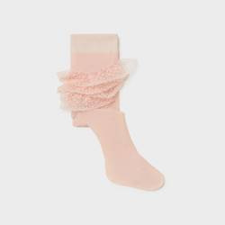 Mayoral rajstopy wizytowe falbanki kolor 28 pale blush rozmiar 6 m