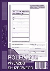 Druk delegacja (polecenie wyjazdu służbowego) a5 505-3