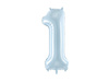 Balon foliowy cyfra 1 72cm jasny niebieski 034587