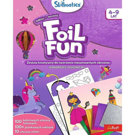 Trefl Skillmatics Dot it!With Foil Fun Jednorożce i Księzniczki 626025