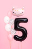 BALON FOLIOWY CYFRA 5 CZARNY 86CM 166387