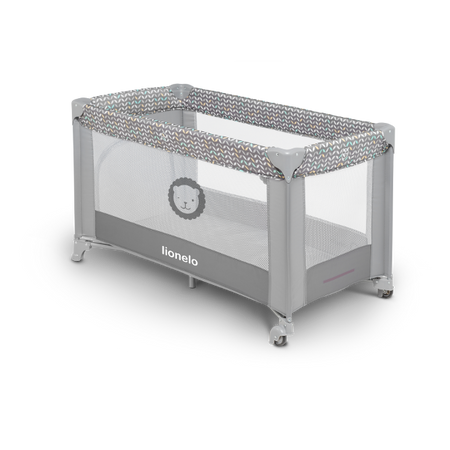 Lionelo łóżeczko turystyczne adriaa grey scandi 657817
