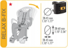 Bellelli 11687 Tiger Relax LUX Night Black fotelik rowerowy 011687 mocowanie do ramy z systemem odchylania fotelika