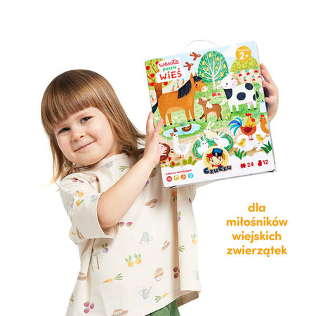 CzuCzu Wesołe puzzle Wieś 2+ 493020