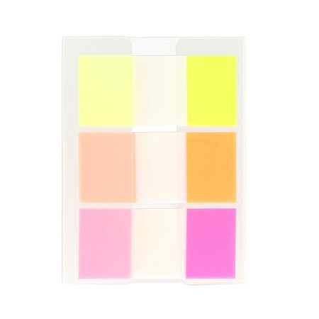 Strigo Zakładki indeksujące z linijką 45x20mm 3 kolory 60 kartek 810238