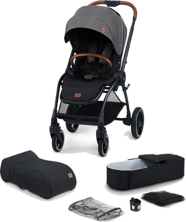 Kinderkraft wózek spacerowy 2w1 evolution cocoon platinum 914661