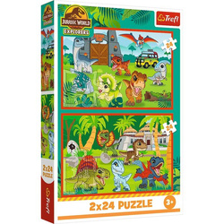 Puzzle Trefl 2x24 Małe dinozaury 344370