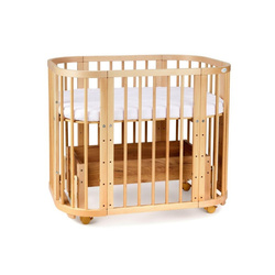 Waldin Łóżeczko 5w1 z funkcją kołyski Naturalny Buk