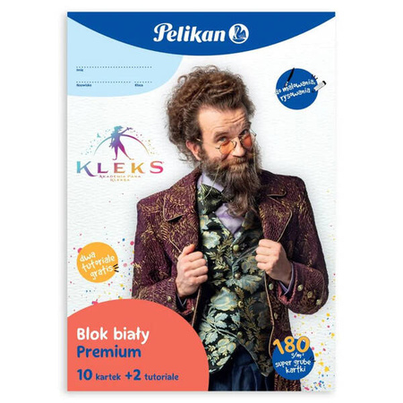Pelikan Blok biały kreatywny 10k + 2tutoriale Kleks 599046