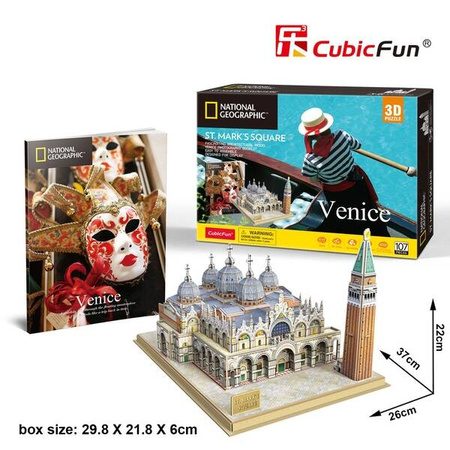CubicFun Puzzle 3D National Geograpfic Wenecja Plac św. Marka 209803
