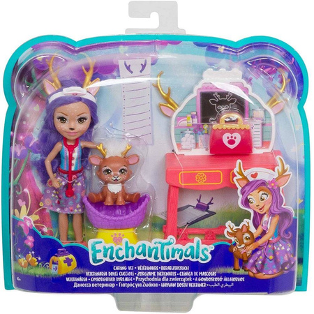 Enchantimals fcc62 lalka+zwierzątka zestaw