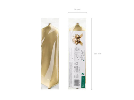 Kokarda ściągana DIY 30cm złota 039490