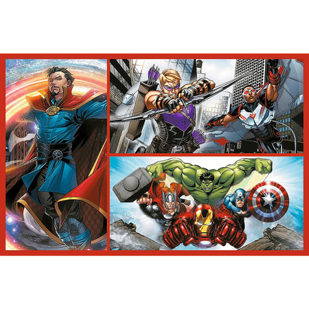 Puzzle Trefl 2x70 Zostań bohaterem Marvel The Avengers 344394
